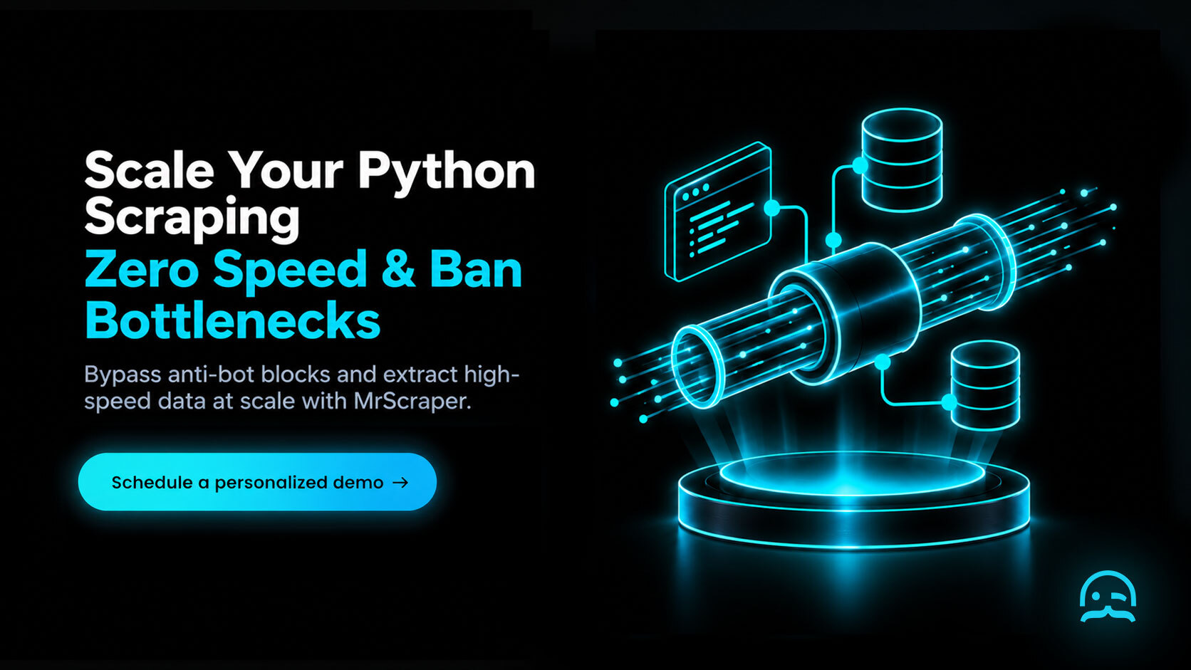 Scale your Python scraping with zero speed and ban bottlenecks using MrScraper's high-speed scraping API and rotating residential proxies.