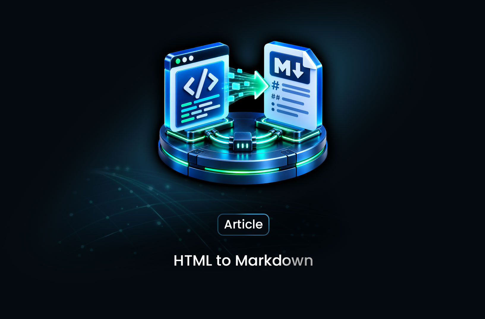 HTML to Markdown: Converting Scraped Web Pages for LLM Training