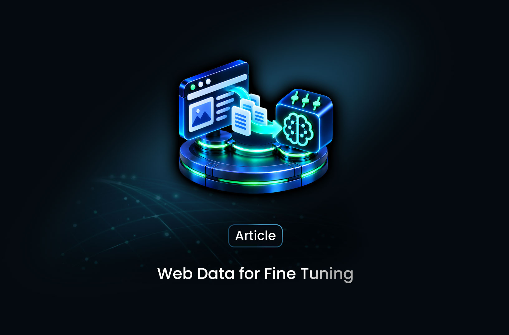 Prepare Web Data for Fine-Tuning: Quality, Provenance and Splits